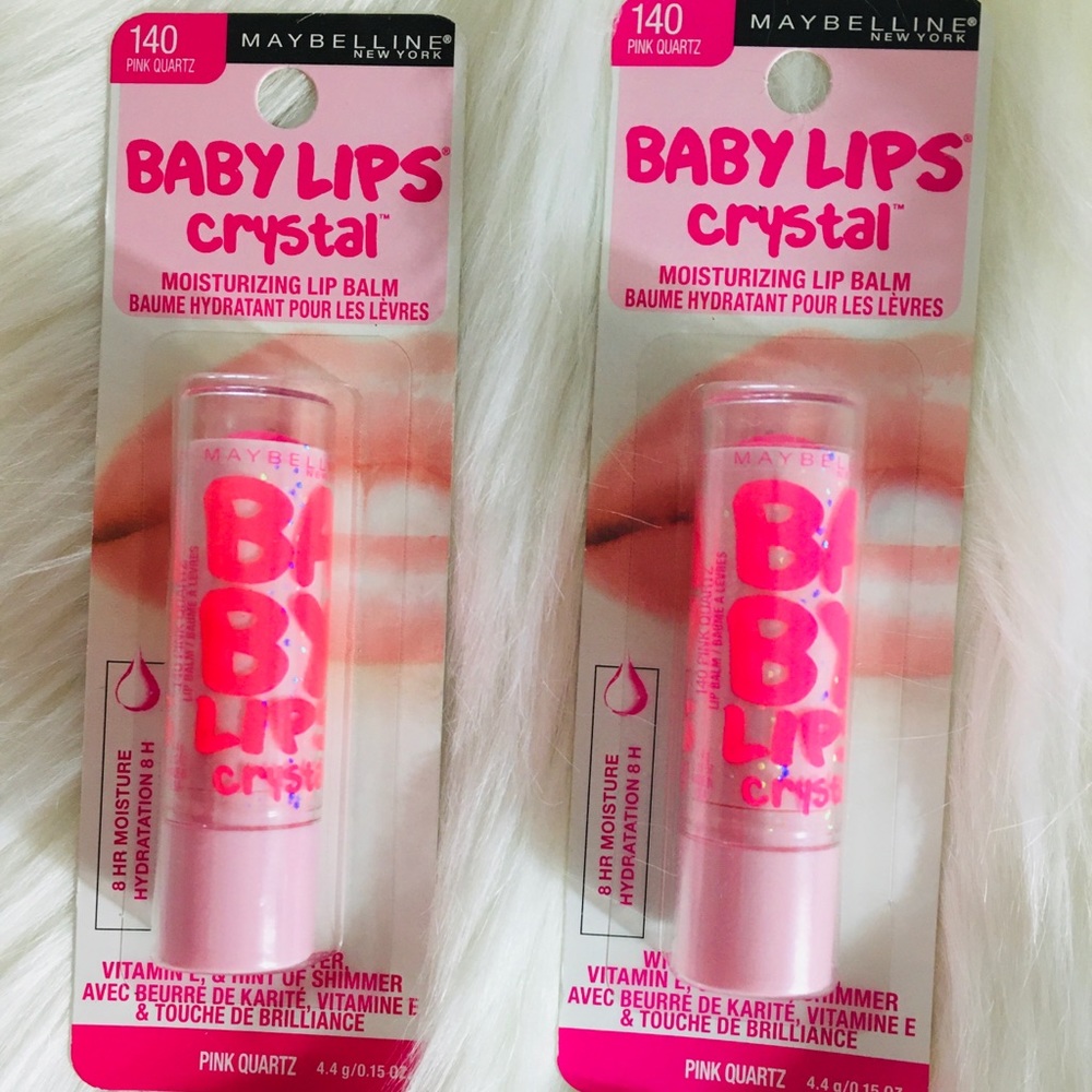 NEW Maybelline Set of two (2) Baby Lips Balm #140 Pink Quartz